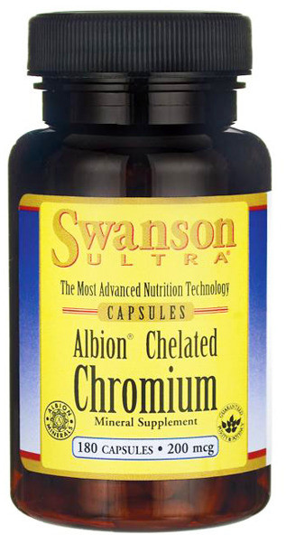 SWANSON Albion Chelat Chromu 200 mcg 180 kapsułek