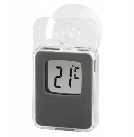 Termometr Hama okienny In/out, szary