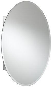 Croydex wc101569 szafy, aluminiowa, owalna, 1-drzwiowy, 53,5 x 78,5 cm WC101569