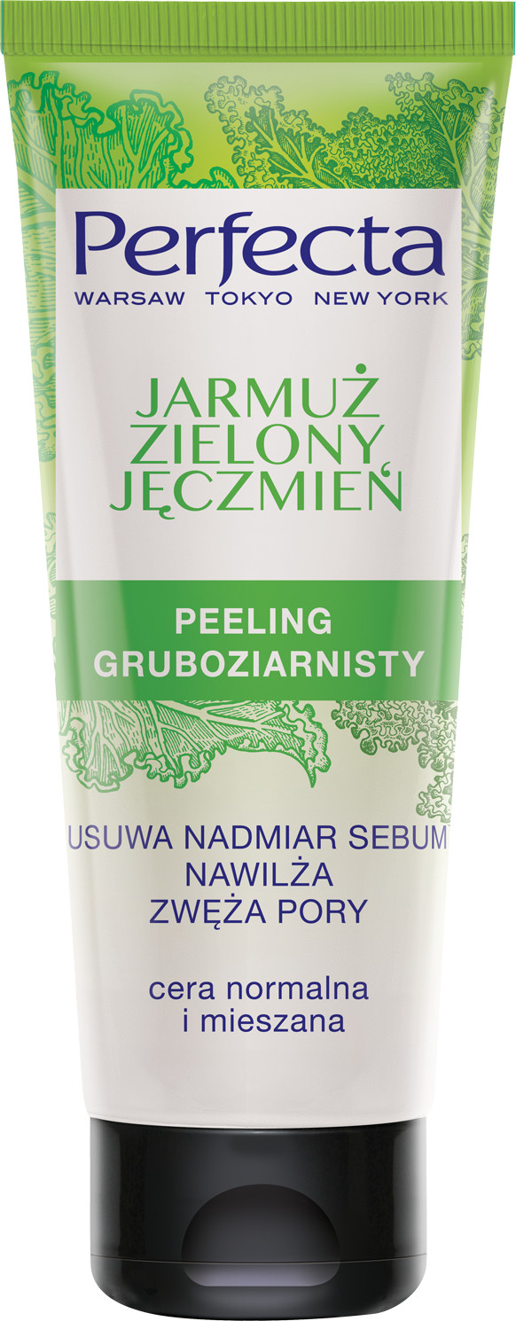 Jarmuż Zielony Jęczmień peeling gruboziarnisty do twarzy, 75 ml