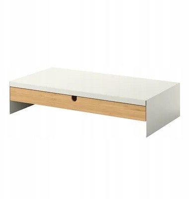 Ikea Elloven Podstawka pod monitor Szuflada Bambus