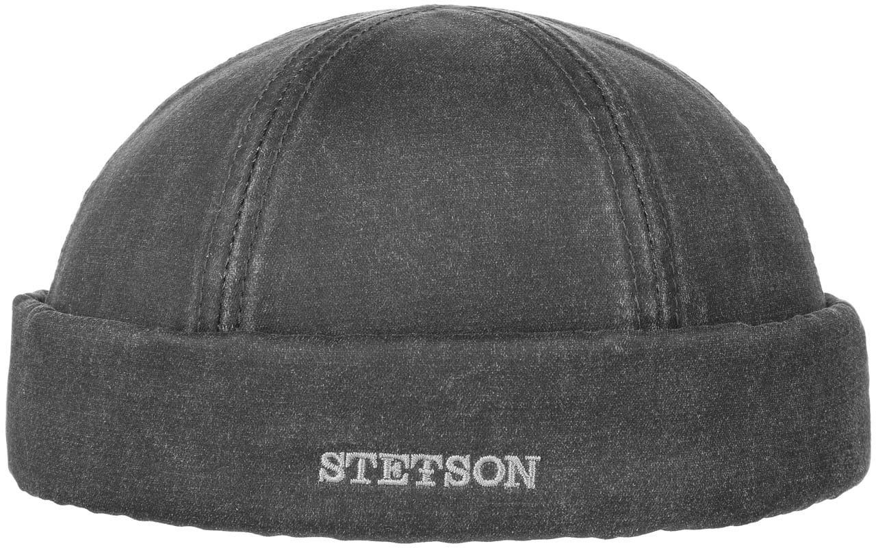 Czapka Dokerka Old Cotton by Stetson, czarny, XXL (62-63 cm)