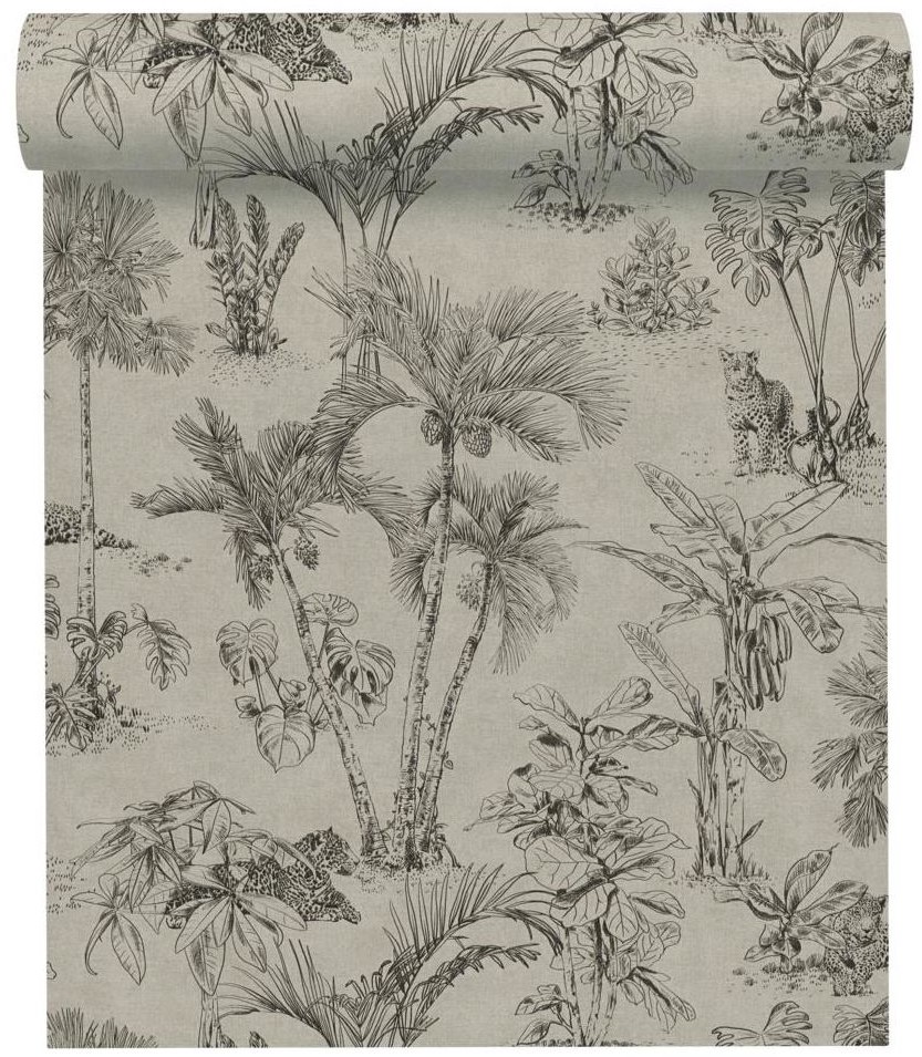 A.S. Creation Tapeta Cuba 380214 czarna winylowa na flizelinie