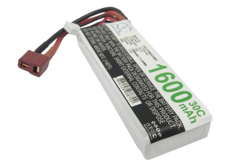Cameron Sino 1600mAh 11.84Wh Li-Polymer 7.4V 2S 30C Cameron Sino)