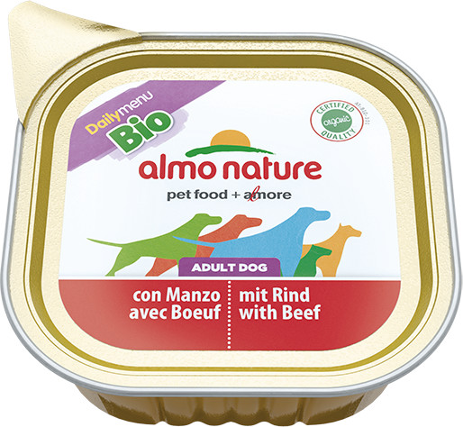Almo Nature Daily Menu BIO Dog Wołowina szalka 6x100g