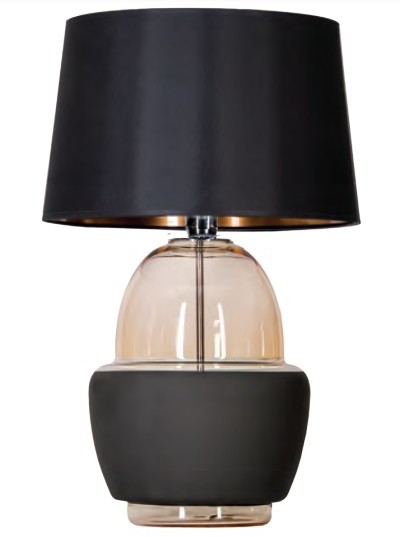 4concepts Lampa stołowa ARIEL AMBER BLACK L248110250