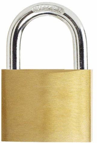 Unbekannt WOLF Pack 3101110 Kłódka, normalny łuk, z identycznymi kluczami, 3 cyfr, mosiądz, 30 MM