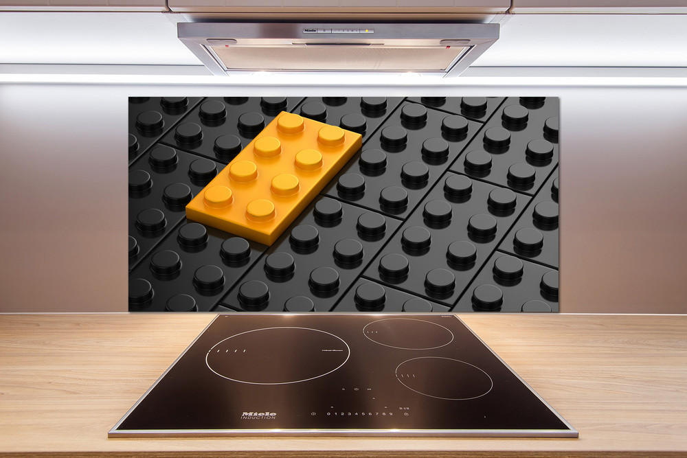 Panel dekor szkło Klocki lego