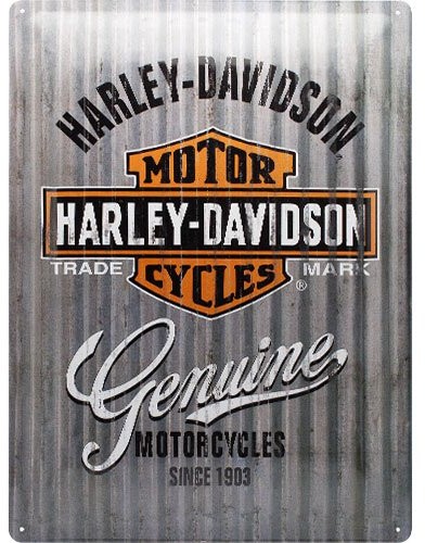 Art Nostalgic 23250 Harley-Davidson Metal Wall | retro tabliczka blaszana tabliczka | Vintage-|-dekoracja ścienna | metalowe | 30 x 40 cm 23250