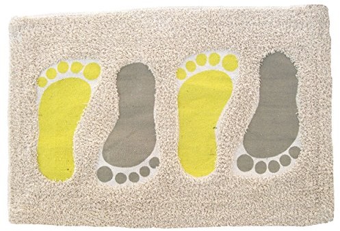 homeXpert MSV 141366 stóp dywanik łazienkowy bawełna brązowy/szary 40 x 30 x 30 cm 141366