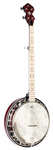 top Ortega Guitars ORTEGA Falcon Series Banjo - Fade Red + Gigbag (OBJE400TFR) OBJE400TFR