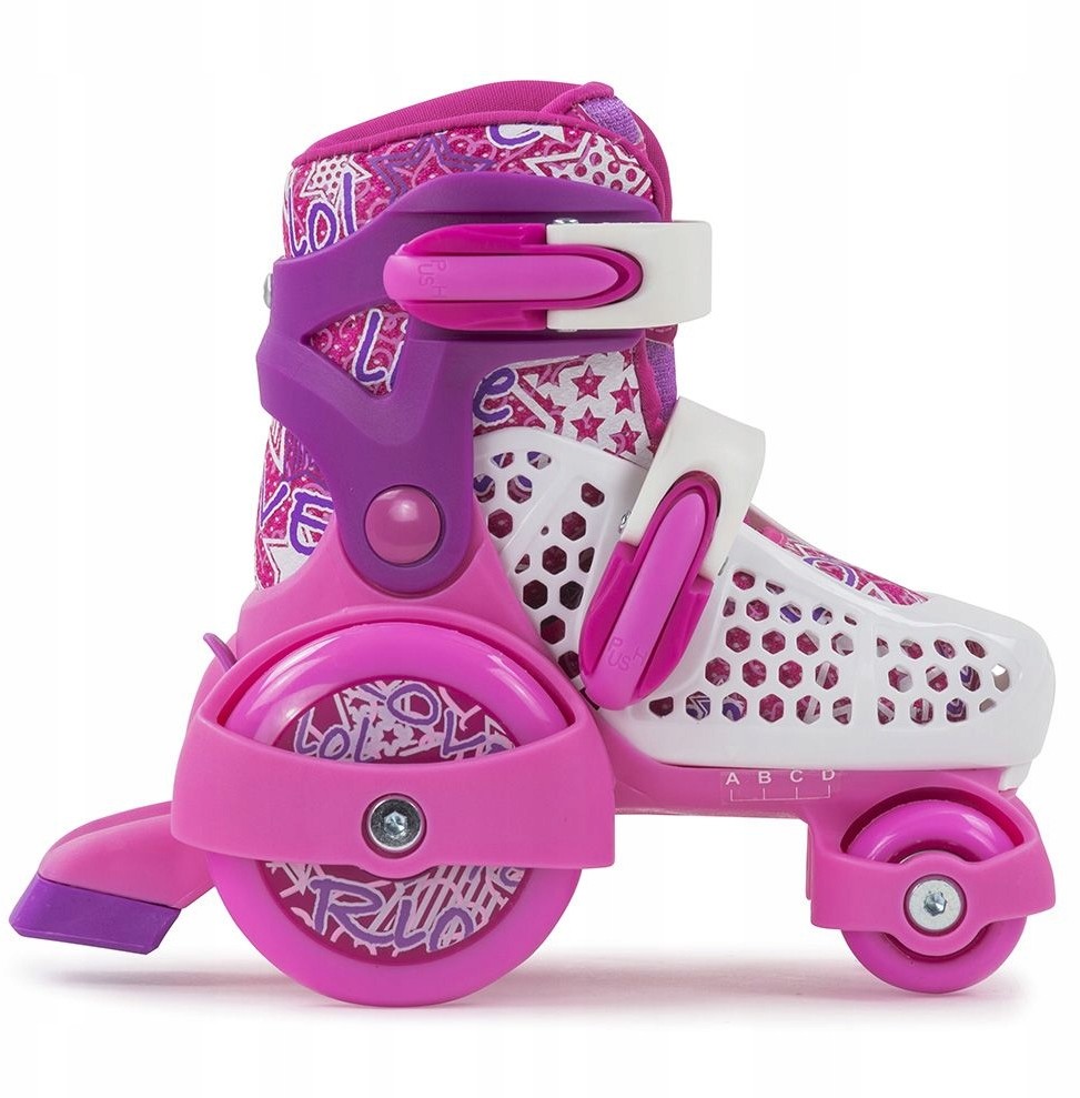 SFR Wrotki dzieciece rolki Stomper start Pink M