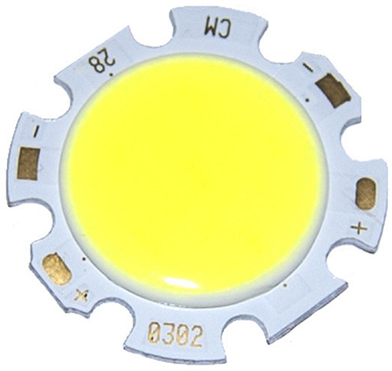 Moduł Cob 7W Dioda Led 21V 300mA Biała 670lm 28mm