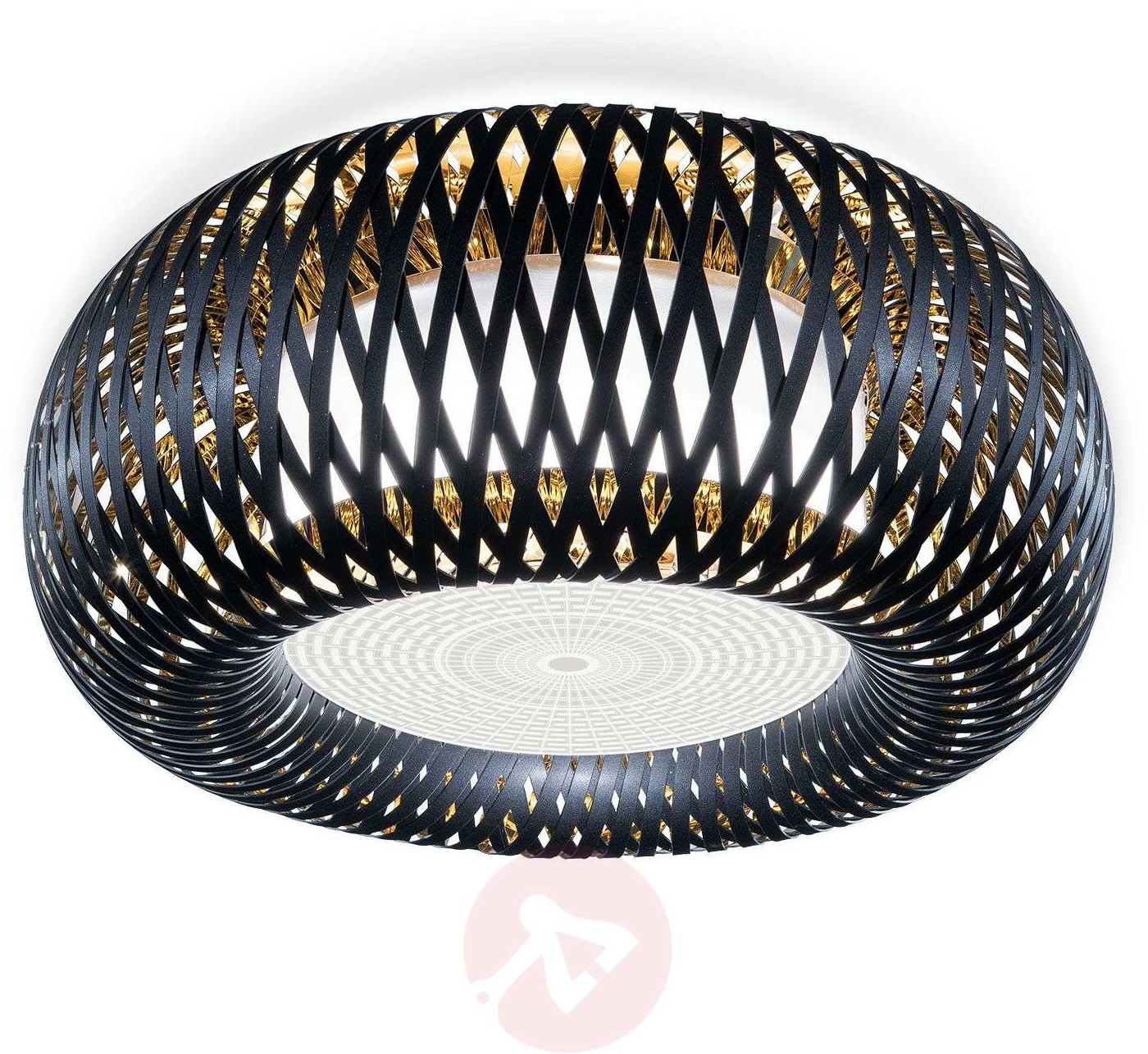 Slamp Kalatos lampa wisząca, czarna/złota/biała