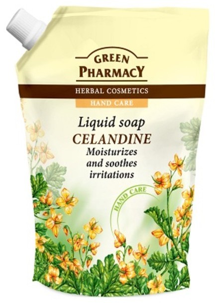 Green Pharmacy Jaskółcze Ziele Mydło w płynie 465ml