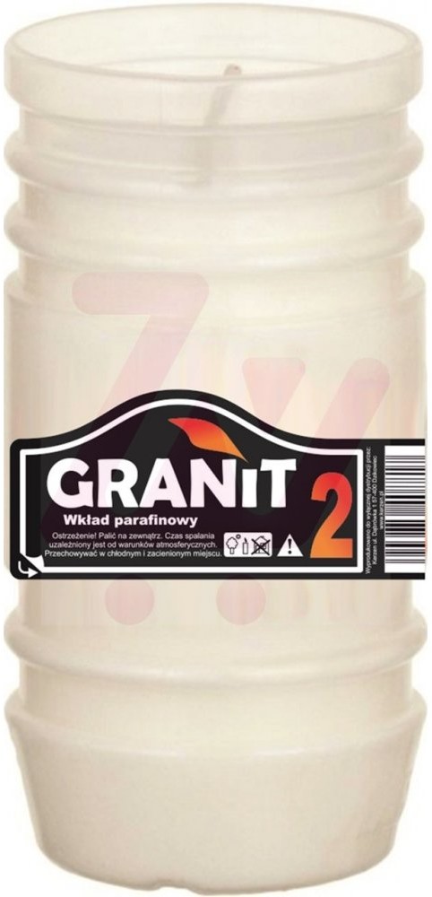 Delko Granit 2D Wkład do zniczy parafinowy Czas palenia 2dni 11cm 120g
