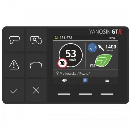 Yanosik Yanosik GTR - Asystent kierowcy z komunikatorem drogowym GTR