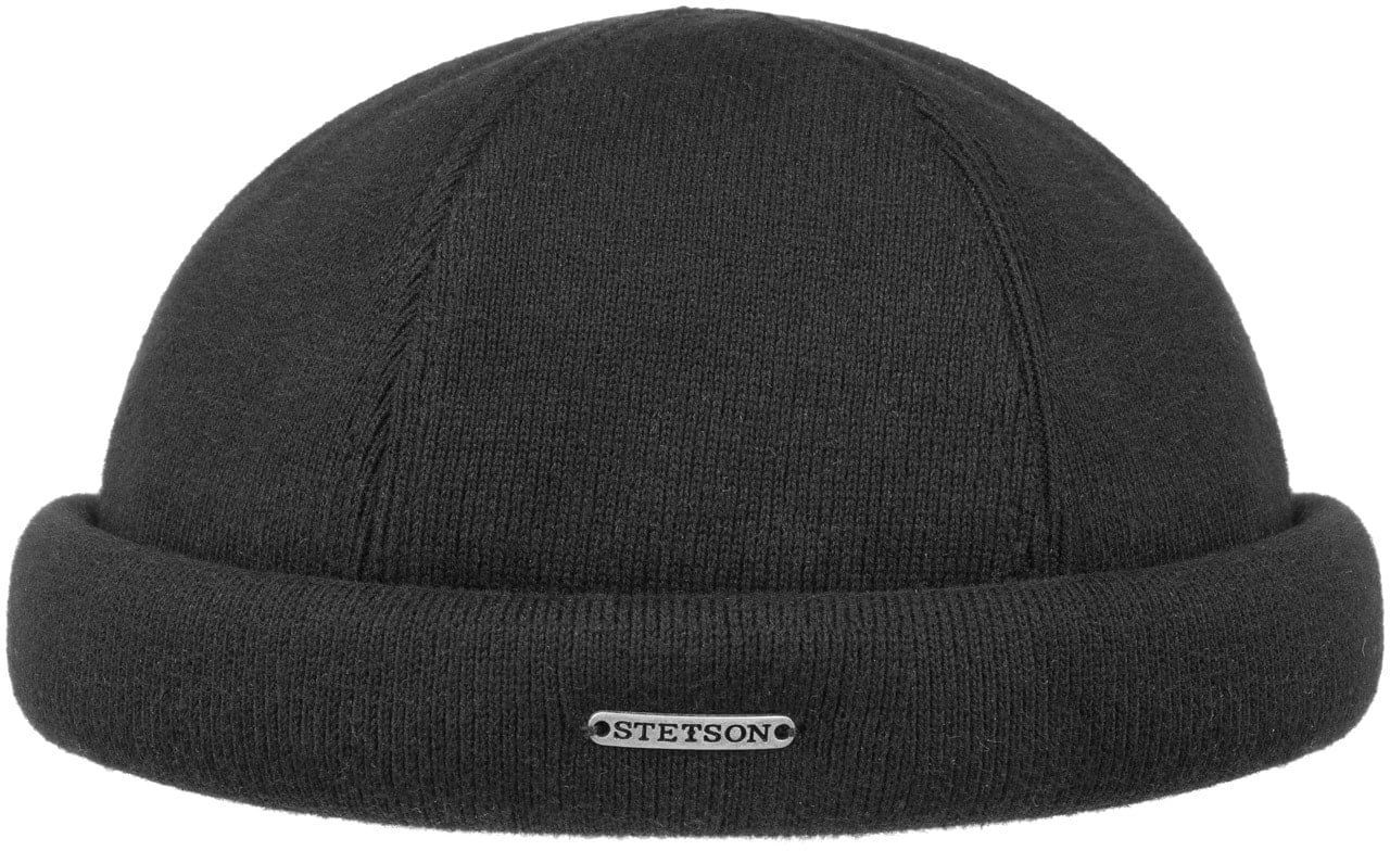 Docker Knit Hat by Stetson, czarny, L (58-59 cm)