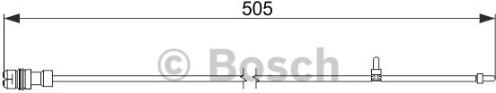 Bosch Zestyk ostrzegawczy zużycia okładziny 1 987 474 593