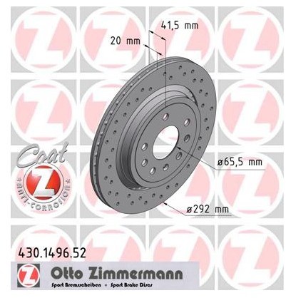 Zimmermann Tarcza hamulcowa 430.1496.52