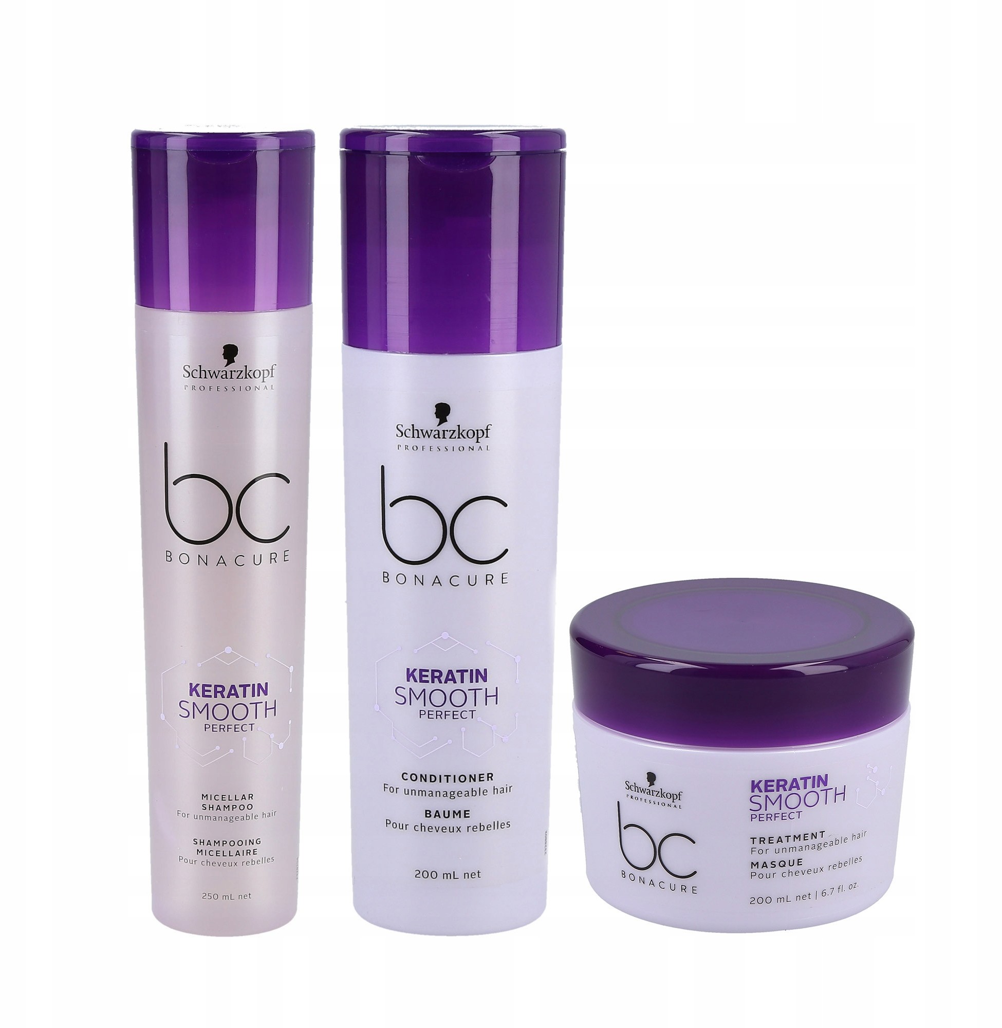 Schwarzkopf Bc Keratin Smooth Zestaw Wygładzający