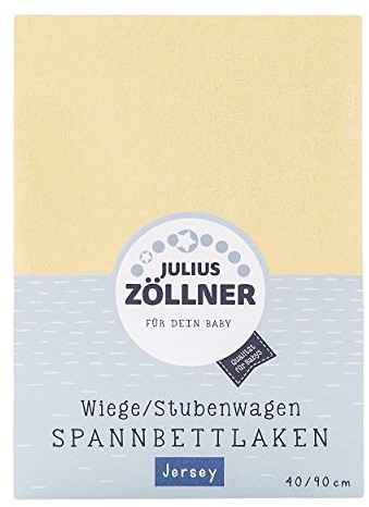 Zollner Prześcieradło z gumką Julius Single-Jersey banan rozmiar 40 x 90 cm 8330047200