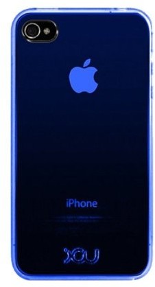 ICU iCU JET twardy silikon do Apple iPhone 4 przezroczysty niebieski 4897026430883