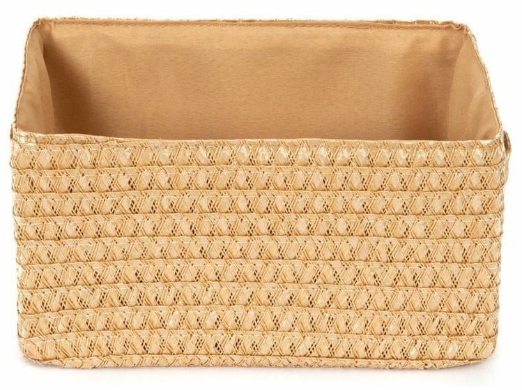 Compactor koszyk do przechowywania LILOU tkany polipropylen 23 x 15 x 12 cm Beige