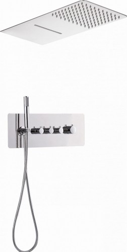 Deante Slim Line Komplet podtynkowy natryskowy z bateria termostatyczna NAC_09LT NAC 09LT [15376834]