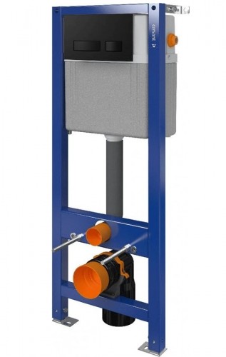 Cersanit Zestaw AQUA 22 MECH XO Przycisk Presto Czarny Mat - S701-496 S701-496