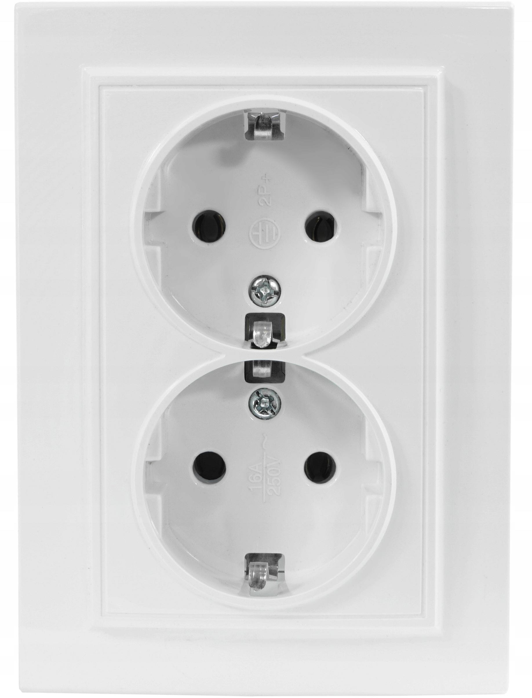 LEDart Quadra Podwójne Z Uziemieniem Schuko G2-DE
