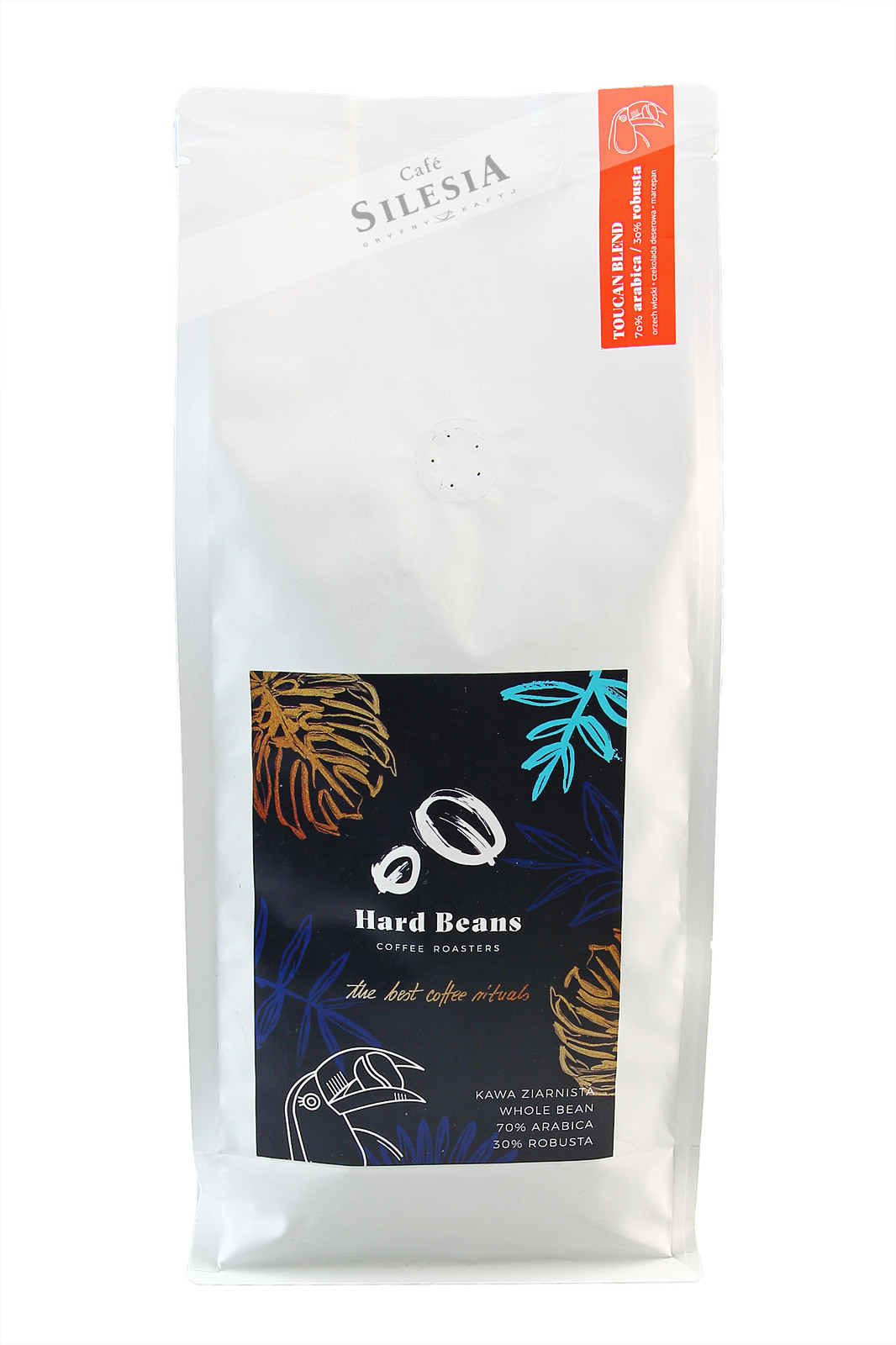 HARD BEANS kawa Hard Beans TOUCAN BLEND 1000g ziarnista 3905