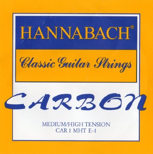 Hannabach Klassik Gita rrensaiten Carbon średni/High Tension dyszkantowe  E1 CARBON MH 1st