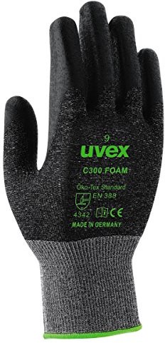 Uvex 605449 °C300 rękawiczki z materiału piankowego, rozmiar 9 605449
