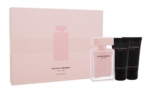 Narciso Rodriguez For Her zestaw Edp 50ml + 50ml Balsam + 50ml Żel pod prysznic