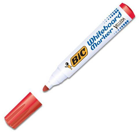 BIC Marker suchościeralny O - czerwony