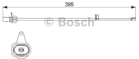 Bosch Styk ostrzegwaczy, zużycie okładzin hamulcowych 1 987 474 509