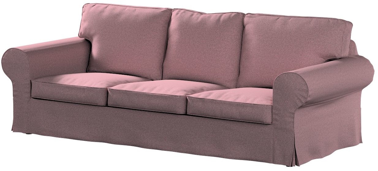 Dekoria Pokrowiec na sofę Ektorp 3-osobową nierozkładaną różowy z czarną nitką 216 x 83 x 73 cm Amsterdam 610-704-48