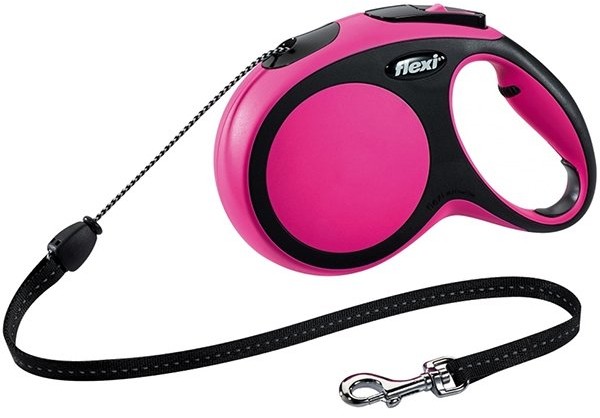 Flexi Smycz automatyczna New Comfort M, różowa, 5 m