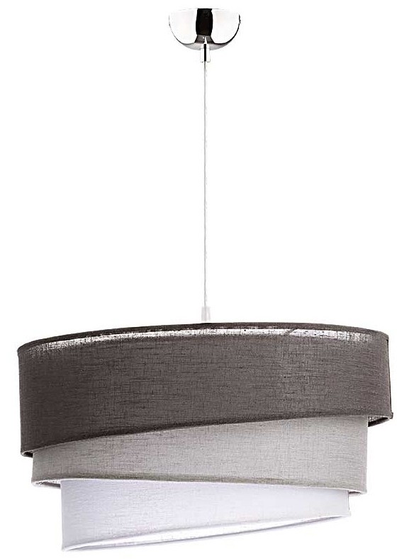 Trio Duolla Żyrandol na drucie 1xE27/40W/230V ciemnoszary