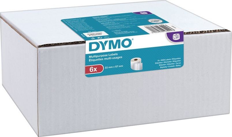 Dymo Universal Lables 32 x 57 mm white 6x 1000 pcs 2093094