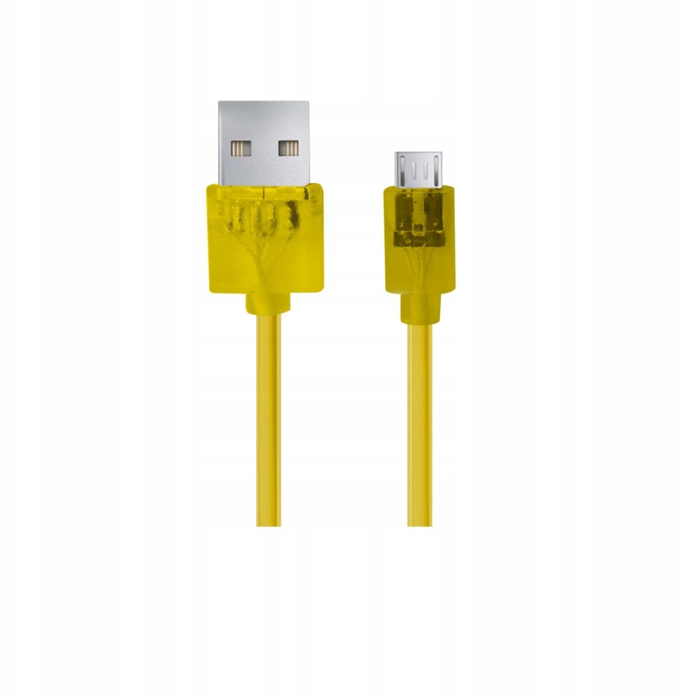 Kabel Usb Micro A-b 1.5M Żółty Transparentn EB185Y