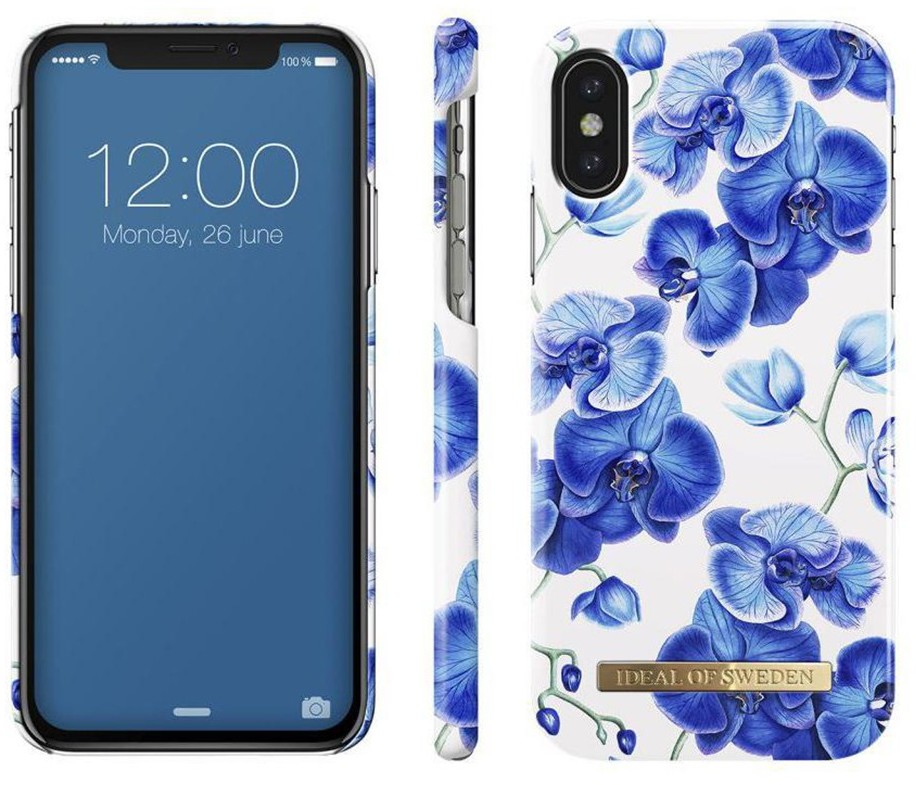 iDeal Etui iDeal Fashion Case BABY BLUE ORCHIDS iPhone X NA TYŁ TWORZYWO SZTUCZNE WIELOBARWNE 35748