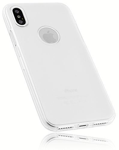 mumbi etui pokrowiec ochronny na telefon komórkowy iPhone X Przezroczyste Biały 24621-iPhone X