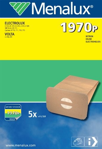Menalux 1970 P, 5 worków do odkurzacza Electrolux 2043395
