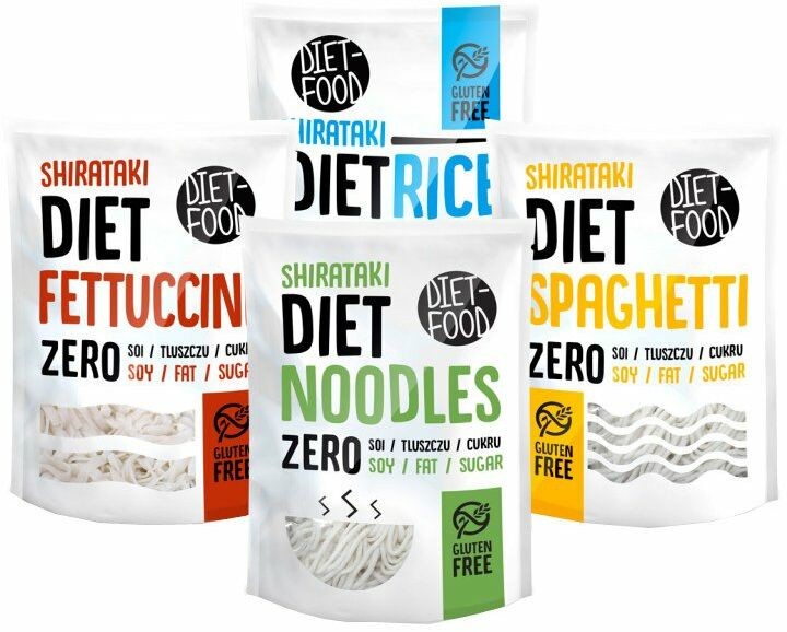 Diet-Food Rodzinka Shirataki Konjac 4x200g ZESTAW