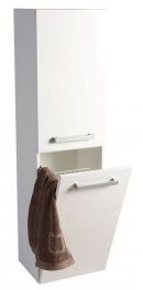 Aqualine VEGA szafka wysoka z koszem 40x150x31cm, biała VG160