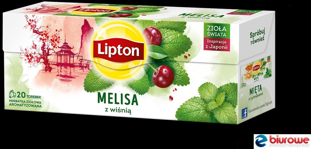 Lipton Herbata MELISA Z WIŚNIĄ 20t ziołowa