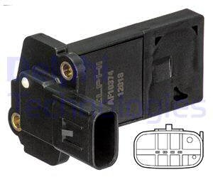 DELPHI Przepływomierz masowy powietrza AF10374-12B1 AF10374-12B1