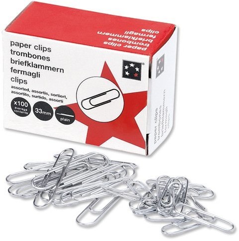 5 Star 5 Star metalowe spinacze mały 22 MM 1000 sztuka nielakierowany 925842